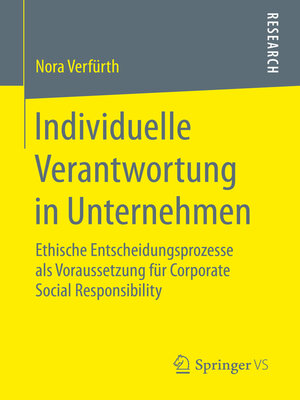 cover image of Individuelle Verantwortung in Unternehmen